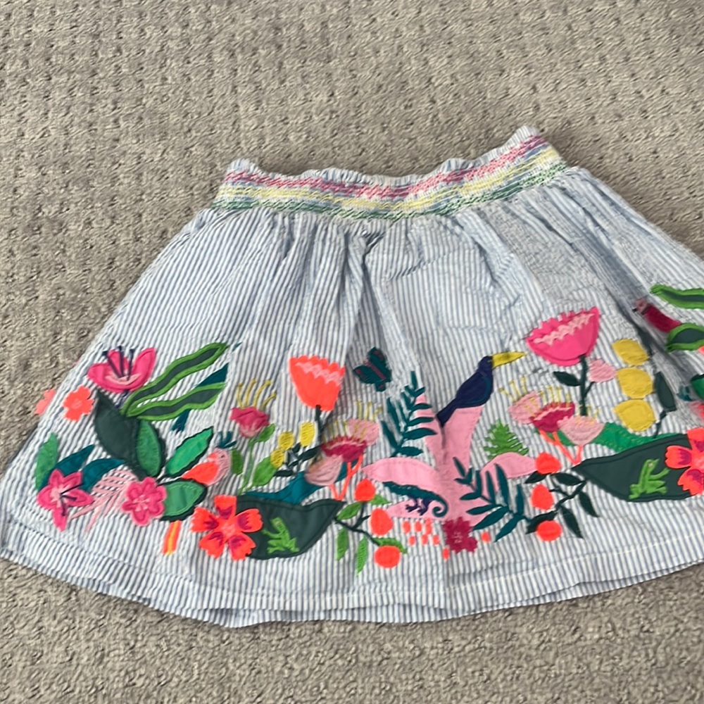 Mini Boden Embroidered and Detailed Skirt
